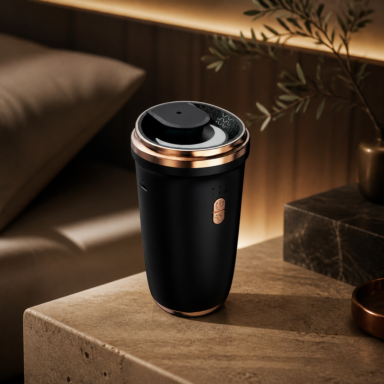 CP01 scent machine in a refined home interior